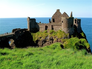Dunluce Castle on the Antrim Coast appears as if it should be featured in a romance movie. ©Hilary Nangle